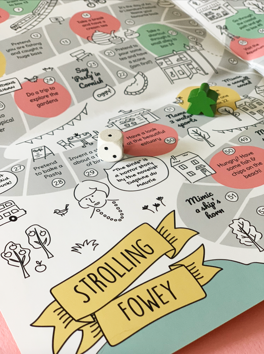 Detail of Fowey board game map