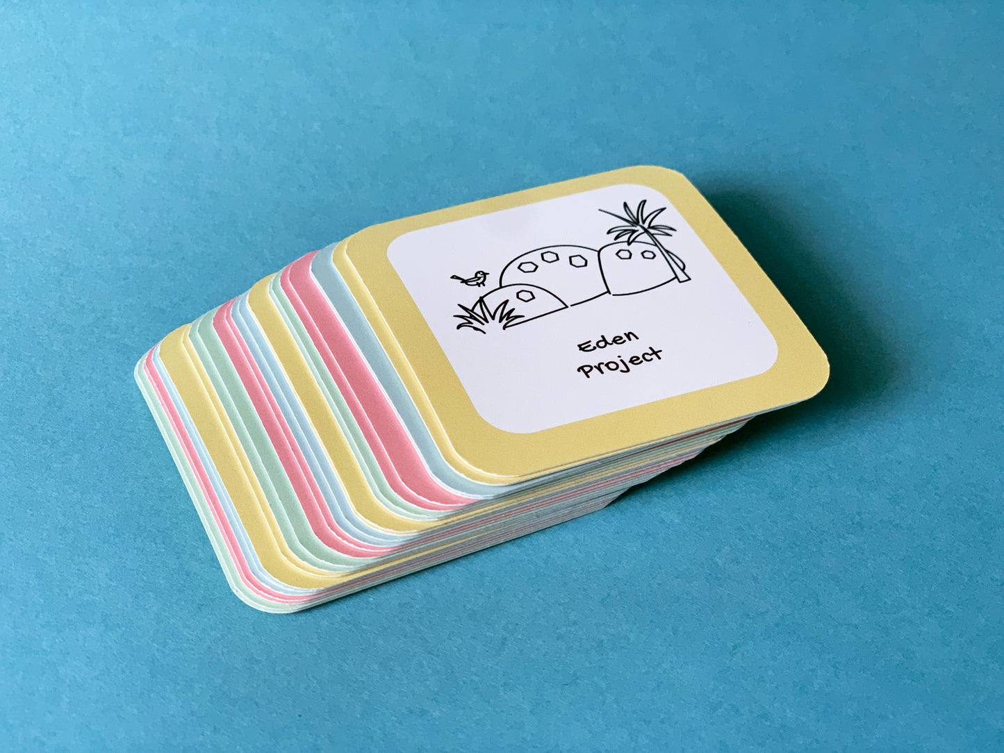 Martamaps Cornwall Memory game, illustration of Eden project