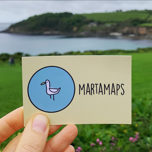 Martamaps brand Cornish seagull 