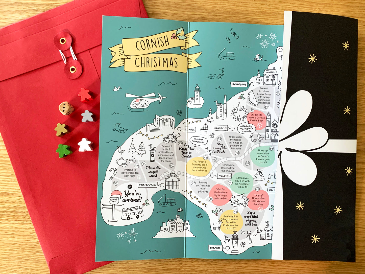Cornwall Christmas board game pack