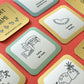 Memory game Cornall cards. Tate St Ives, Cornish pasty, Eden Project, Penzance Jubilee pool illustrations.